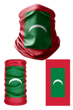 e taktik Multifunctional Flag of Maldives Seamless UV+Face Mask Headband Bandana Do Rag Hairband