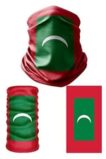 e taktik Multifunctional Flag of Maldives Seamless UV+Face Mask Headband Bandana Do Rag Hairband