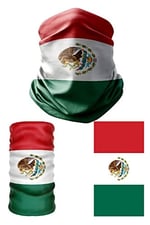 e taktik Multifunctional Flag of Mexsico Seamless UV+Face Mask Headband Bandana Do Rag Hairband