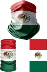 e taktik Multifunctional Flag of Mexsico Seamless UV+Face Mask Headband Bandana Do Rag Hairband