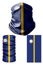 e taktik Multifunctional Flag of Nauru Seamless UV+Face Mask Headband Bandana Do Rag Hairband