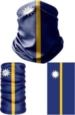e taktik Multifunctional Flag of Nauru Seamless UV+Face Mask Headband Bandana Do Rag Hairband