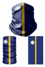 e taktik Multifunctional Flag of Nauru Seamless UV+Face Mask Headband Bandana Do Rag Hairband