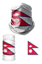 e taktik Multifunctional Flag of Nepal Seamless UV+Face Mask Headband Bandana Do Rag Hairband