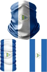 e taktik Multifunctional Flag of Nicaragua Seamless UV+Face Mask Headband Bandana Do Rag Hairband