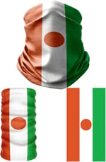 e taktik Multifunctional Flag of Niger Seamless UV+Face Mask Headband Bandana Do Rag Hairband