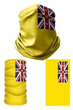 e taktik Multifunctional Flag of Niue Seamless UV+Face Mask Headband Bandana Do Rag Hairband
