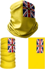 e taktik Multifunctional Flag of Niue Seamless UV+Face Mask Headband Bandana Do Rag Hairband