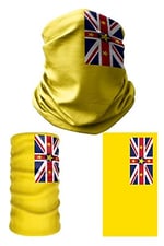 e taktik Multifunctional Flag of Niue Seamless UV+Face Mask Headband Bandana Do Rag Hairband