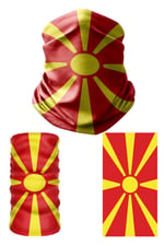 e taktik Multifunctional Flag of North Macedonia Seamless UV+Face Mask Headband Bandana Do Rag Hairband