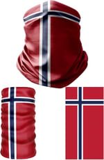e taktik Multifunctional Flag of Norway Seamless UV+Face Mask Headband Bandana Do Rag Hairband