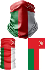 e taktik Multifunctional Flag of Oman Seamless UV+Face Mask Headband Bandana Do Rag Hairband