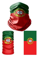 e taktik Multifunctional Flag of Portugal Seamless UV+Face Mask Headband Bandana Do Rag Hairband