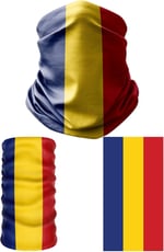 e taktik Multifunctional Flag of Romania Seamless UV+Face Mask Headband Bandana Do Rag Hairband