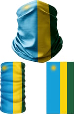 e taktik Multifunctional Flag of Rwanda Seamless UV+Face Mask Headband Bandana Do Rag Hairband
