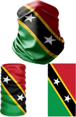 e taktik Multifunctional Flag of Saint Kitts and Nevis Seamless UV+ Headband Bandana Do Rag Hairband