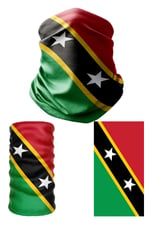 e taktik Multifunctional Flag of Saint Kitts and Nevis Seamless UV+ Headband Bandana Do Rag Hairband