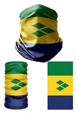 e taktik Multifunctional Flag of Saint Vincent and the Grenadines Seamless UV+ Bandana Do Rag Hairband