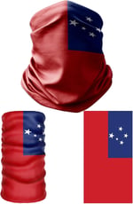 e taktik Multifunctional Flag of Samoa Seamless UV+Face Mask Headband Bandana Do Rag Hairband