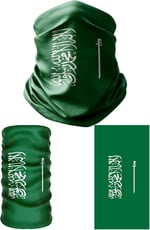 e taktik Multifunctional Flag of Saudi Arabia Seamless UV+Face Mask Headband Bandana Do Rag Hairband