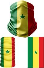 e taktik Multifunctional Flag of Senegal Seamless UV+Face Mask Headband Bandana Do Rag Hairband