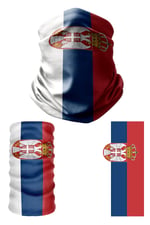 e taktik Multifunctional Flag of Serbia Seamless UV+Face Mask Headband Bandana Do Rag Hairband