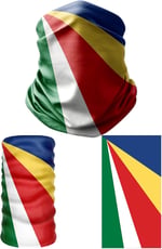 e taktik Multifunctional Flag of Seychelles Seamless UV+Face Mask Headband Bandana Do Rag Hairband