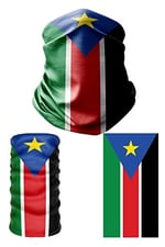 e taktik Multifunctional Flag of South Sudan Seamless UV+Face Mask Headband Bandana Do Rag Hairband