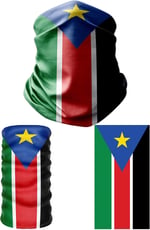 e taktik Multifunctional Flag of South Sudan Seamless UV+Face Mask Headband Bandana Do Rag Hairband