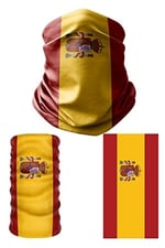 e taktik Multifunctional Flag of Spain Seamless UV+Face Mask Headband Bandana Do Rag Hairband