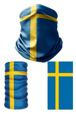 e taktik Multifunctional Flag of Sweden Seamless UV+Face Mask Headband Bandana Do Rag Hairband