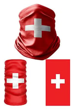 e taktik Multifunctional Flag of Switzerland Seamless UV+Face Mask Headband Bandana Do Rag Hairband