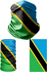 e taktik Multifunctional Flag of Tanzania Seamless UV+Face Mask Headband Bandana Do Rag Hairband