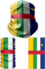 e taktik Multifunctional Flag of the Central African Republic Seamless UV+ Headband Bandana Do Rag Hairband