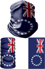 e taktik Multifunctional Flag of the Cook Islands Seamless UV+Face Mask Headband Bandana Do Rag Hairband