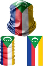 e taktik Multifunctional Flag of the Comoros Seamless UV+Face Mask Headband Bandana Do Rag Hairband