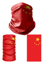 e taktik Multifunctional Flag of the China -中国国旗 Seamless UV+Face Mask Headband Bandana Do Rag Hairband