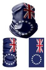 e taktik Multifunctional Flag of the Cook Islands Seamless UV+Face Mask Headband Bandana Do Rag Hairband