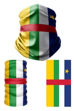 e taktik Multifunctional Flag of the Central African Republic Seamless UV+ Headband Bandana Do Rag Hairband