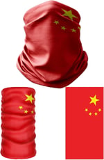 e taktik Multifunctional Flag of the China -中国国旗 Seamless UV+Face Mask Headband Bandana Do Rag Hairband
