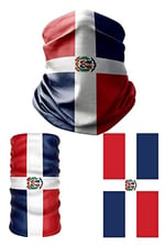 e taktik Multifunctional Flag of the Dominican Republic Seamless UV+ Headband Bandana Do Rag Hairband