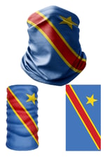 e taktik Multifunctional Flag of the Democratic Republic of the Congo Seamless UV+Bandana Do Rag Hairband