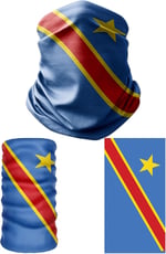 e taktik Multifunctional Flag of the Democratic Republic of the Congo Seamless UV+Bandana Do Rag Hairband