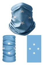 e taktik Multifunctional Flag of the Federated States of Micronesia Seamless UV+Bandana Do Rag Hairband