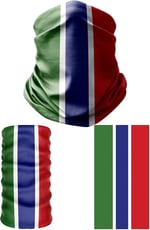 e taktik Multifunctional Flag of the Gambia Seamless UV+Face Mask Headband Bandana Do Rag Hairband