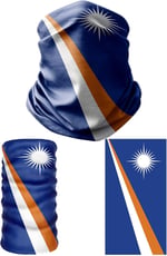 e taktik Multifunctional Flag of the Marshall Island Seamless UV+Face Mask Headband Bandana Do Rag Hairband