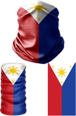 e taktik Multifunctional Flag of the Philippines Seamless UV+Face Mask Headband Bandana Do Rag Hairband