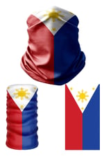e taktik Multifunctional Flag of the Philippines Seamless UV+Face Mask Headband Bandana Do Rag Hairband