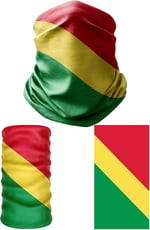 e taktik Multifunctional Flag of the Republic of the Congo Seamless UV+ Headband Bandana Do Rag Hairband