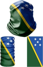 e taktik Multifunctional Flag of the Solomon Islands Seamless UV+Face Mask Headband Bandana Do Rag Hairband
